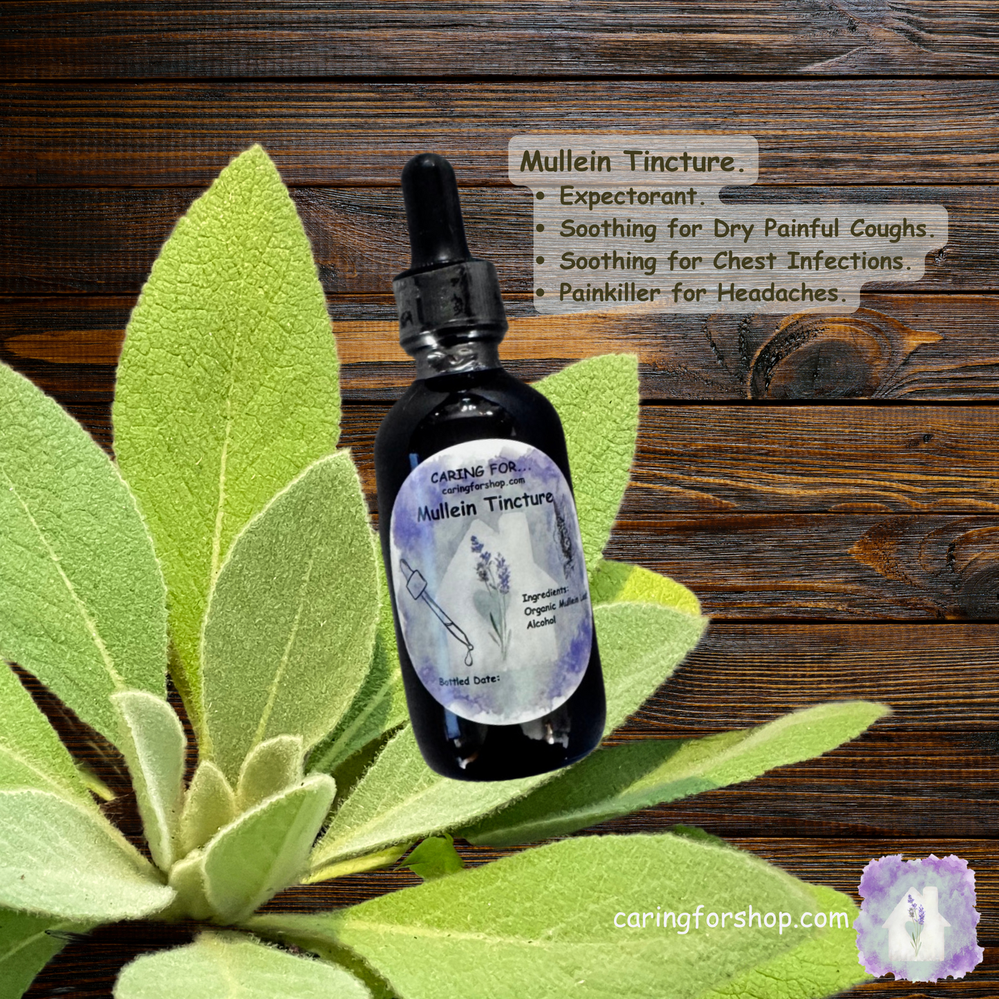 LAST CHANCE - THIS PRODUCT WILL NOT BE RESTOCKING | Mullein Tincture | 2oz | Lung Health | Pain Reliever