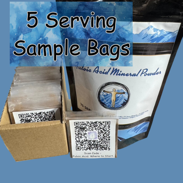 Fulvic Acid Mineral Powder | SAMPLE | 5 Serving Sample | Heart & Body Naturals | Retail