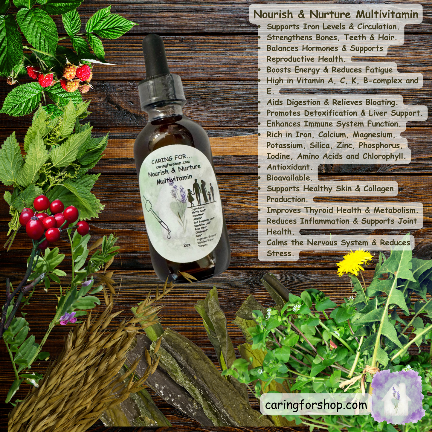 Nourish & Nurture Multivitamin | Herbal Multivitamin | Capsules | Liquid Drops