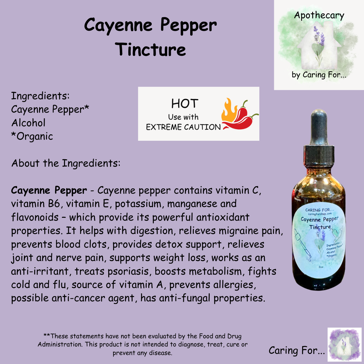 Cayenne Pepper Tincture | 2oz