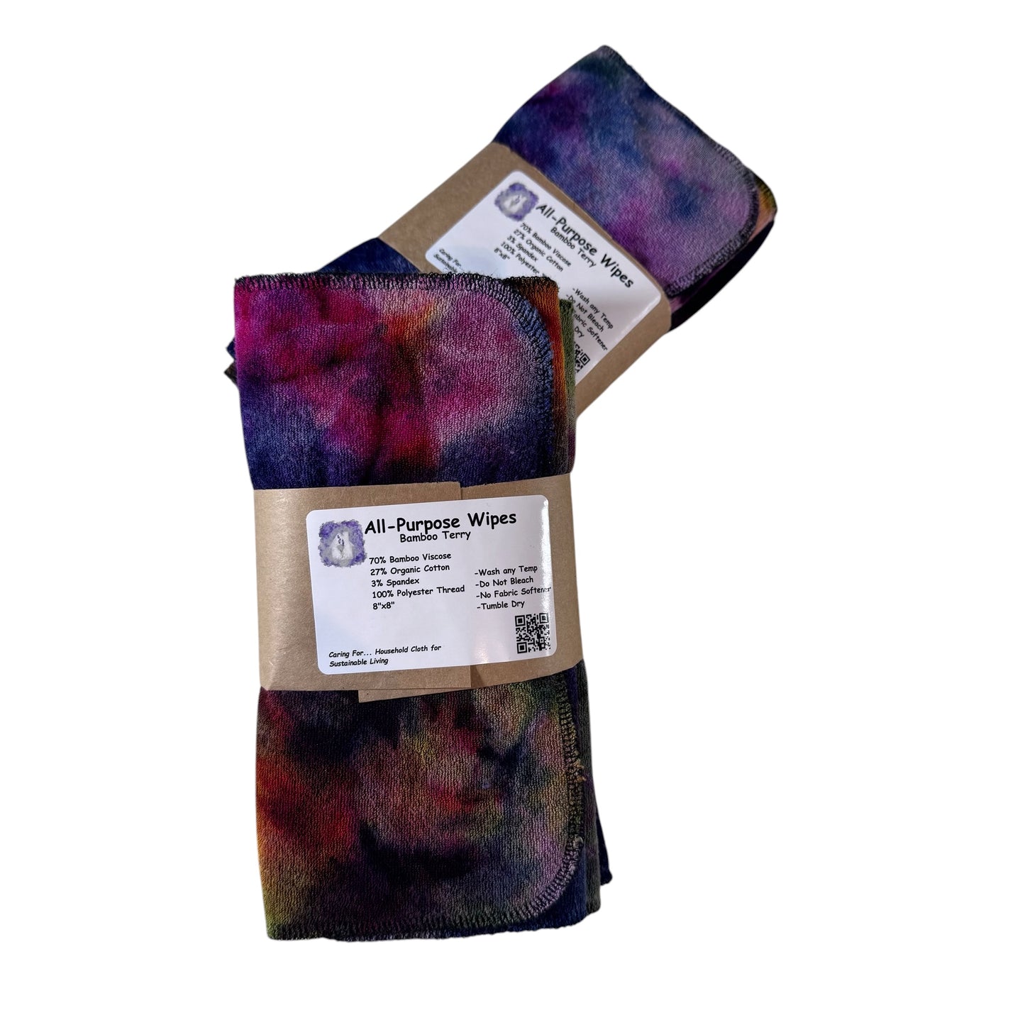 All-Purpose Cloth Wipes - Bamboo Terry | B1G1-25%off | Check Listing for Options