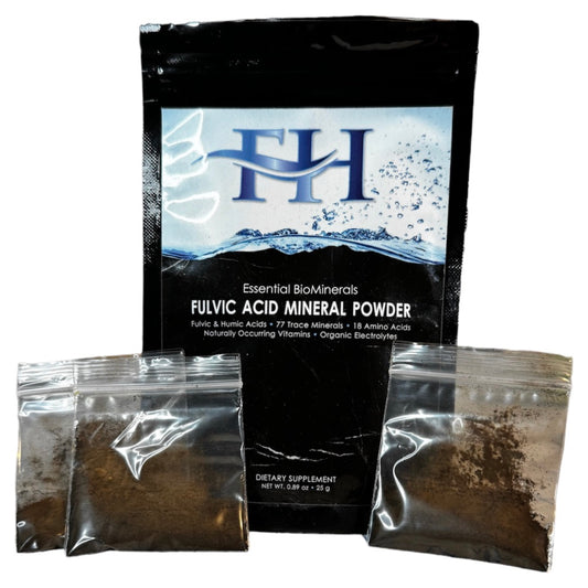 Fulvic Acid Mineral Powder | SAMPLE | 5 Serving Sample | Heart & Body Naturals | Retail