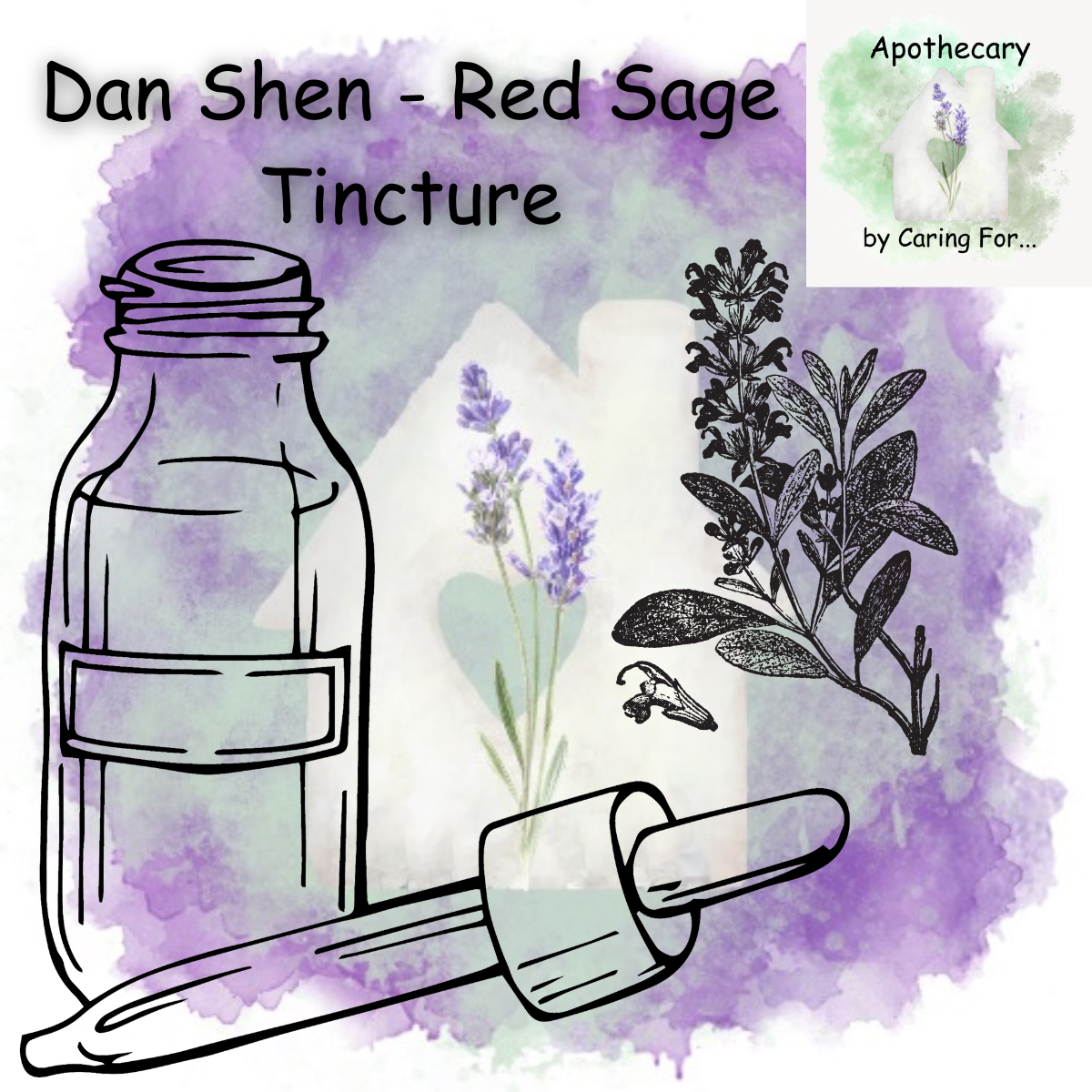 Dan Shen Tincture | Red Sage Tincture | 2oz