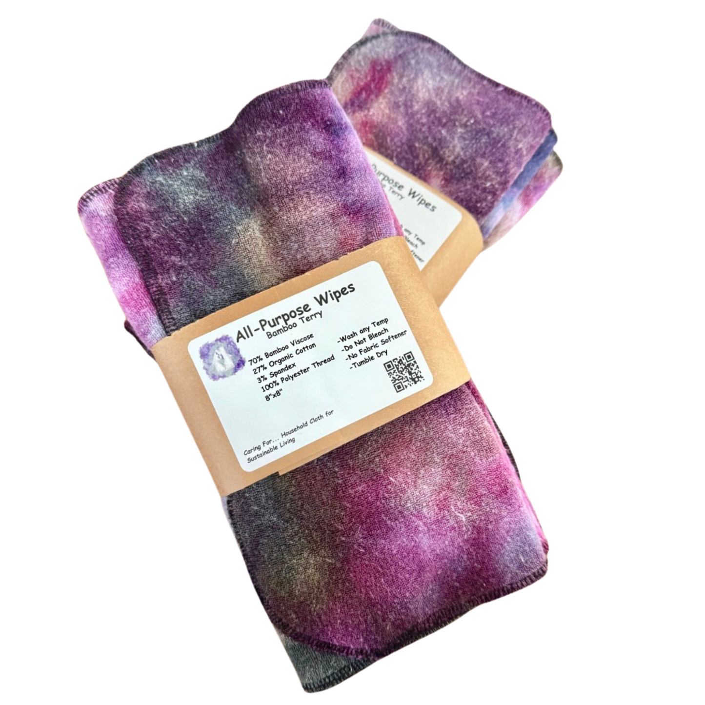 All-Purpose Cloth Wipes - Bamboo Terry | B1G1-25%off | Check Listing for Options