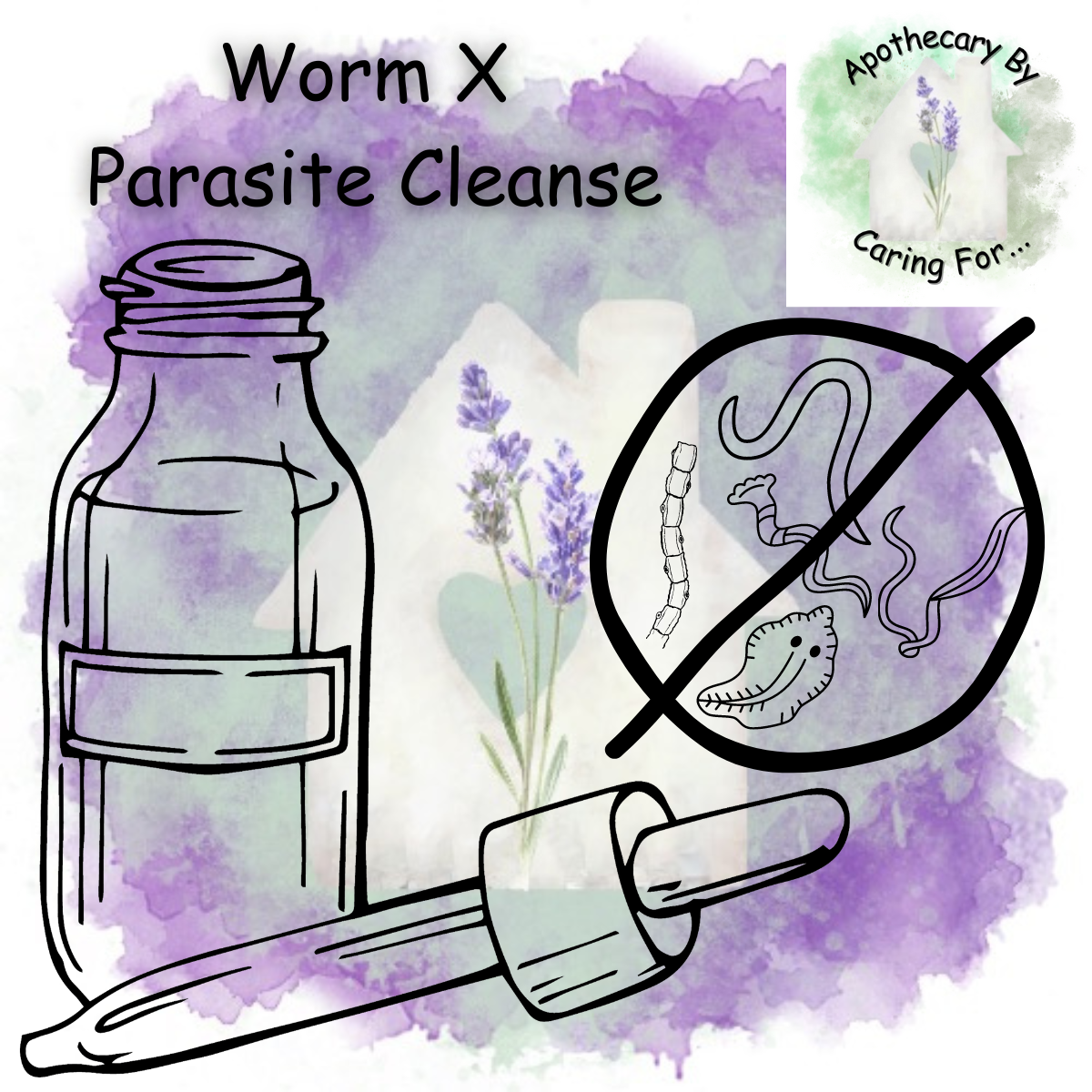 Worm X Parasite Cleanse | Parasite Cleanse Tincture | 2oz | Apothecary by Caring For...