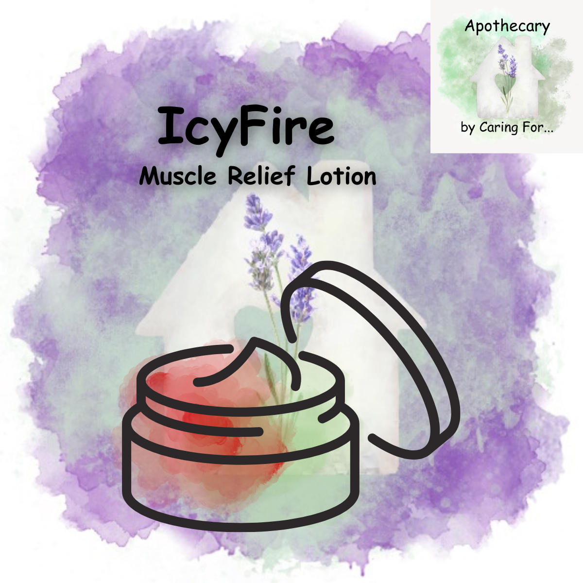 IcyFire Muscle Relief Lotion | 1oz | B1G1-25%off | Apothecary by Caring For...