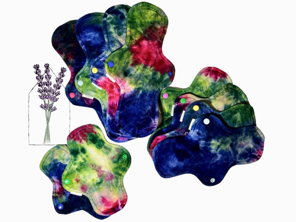 Starter Stash Bundles | 2 Light, 4 Moderate, 4 Heavy | Check Listing for Print and Topper Options | Cloth Pads