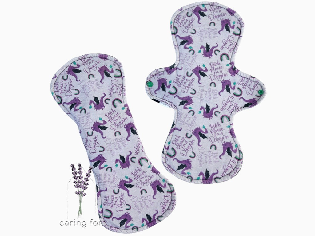 Heavy Flow | Wide Gusset (4") | 16" | Check Listing for Print and Topper Options | Cloth Pads