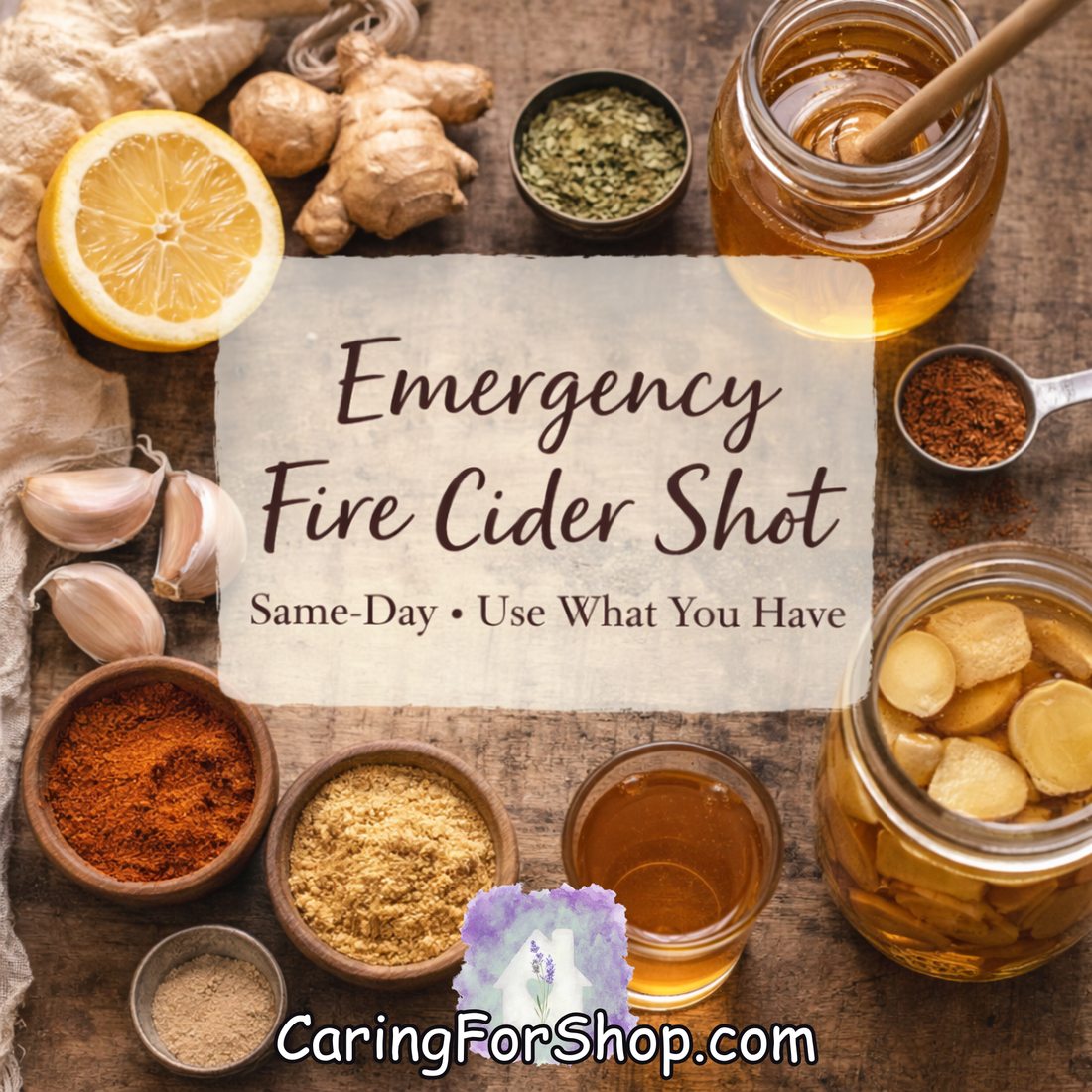 Emergency Fire Cider Shot (Same-Day, Use-What-You-Have Version)