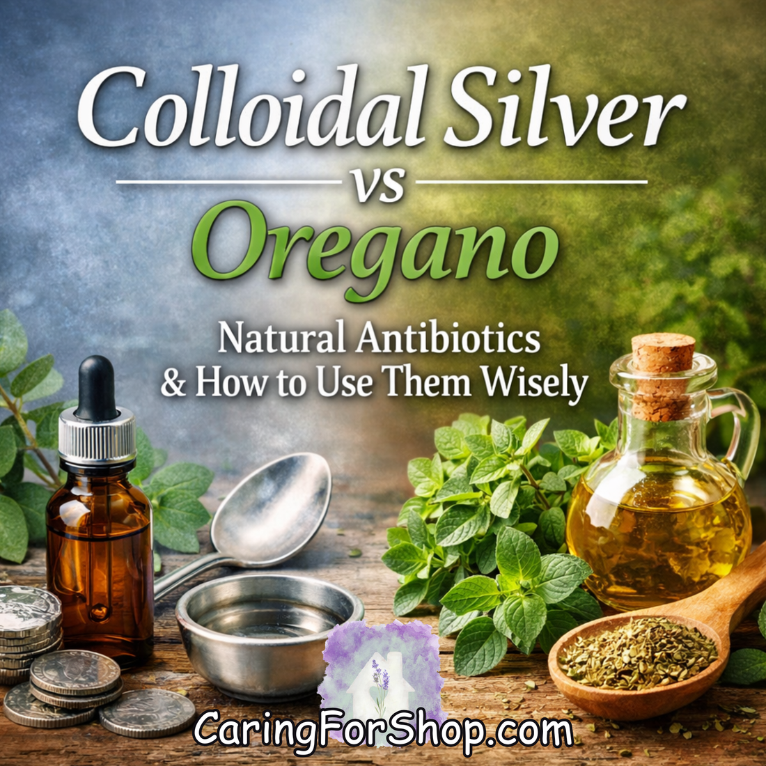 Colloidal Silver vs Oregano: Natural Antibiotics – How They Work, Why People Use Them, and How to Use Them Wisely
