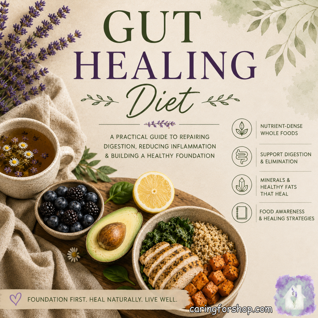 Gut Healing Diet: A Practical Guide to Repairing Digestion & Supporting Weight Loss Naturally