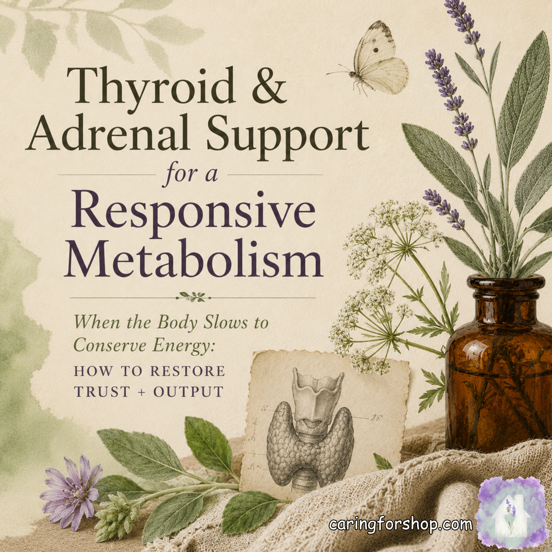 🌿 Thyroid & Adrenal Support for a Responsive Metabolism