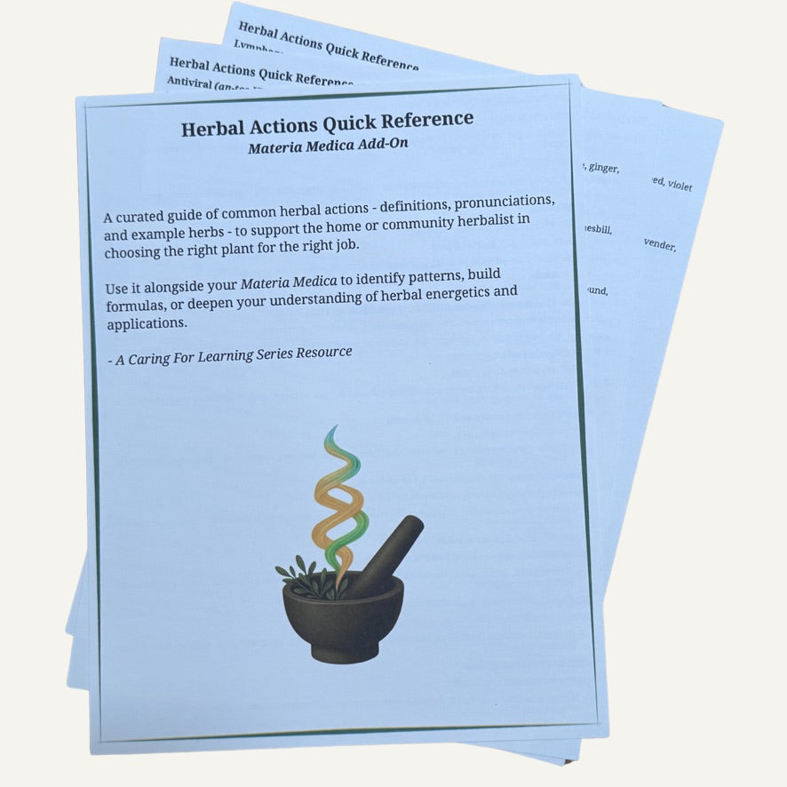 PRE ORDER OPEN | The Caring For Home Herbalist Course (Printed & Self-Paced Curriculum)