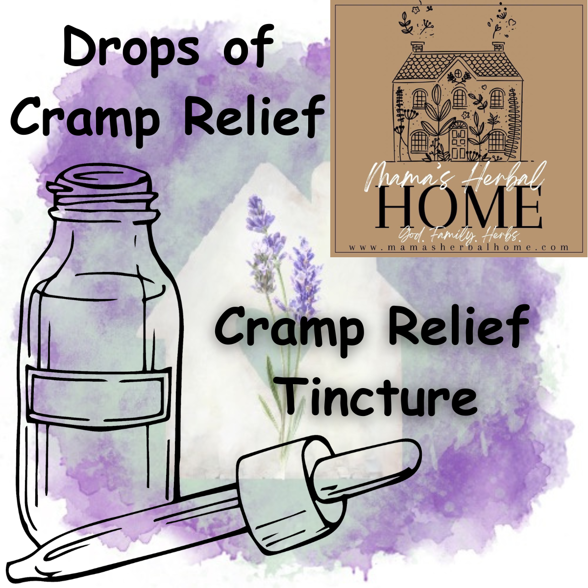Cramp Relief Tincture | Drops of Cramp Relief | 1oz | Mama's Herbal Home