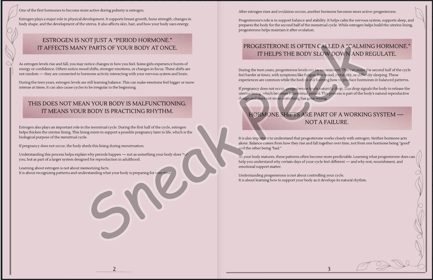 The Whole Girl Guide – Puberty, Periods & Becoming Yourself Naturally (Ages 12–16) | Sneak Peek