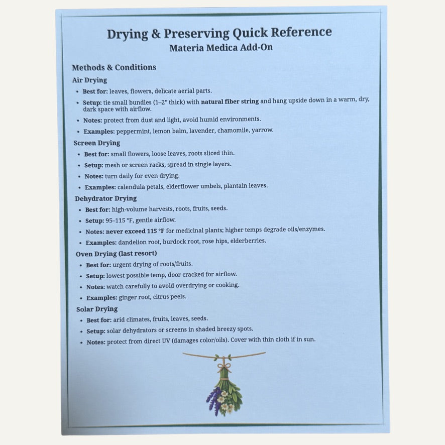 PRE ORDER OPEN | The Caring For Home Herbalist Course (Printed & Self-Paced Curriculum)