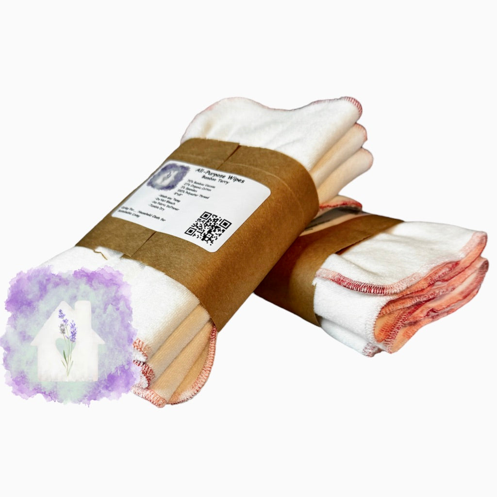 All-Purpose Cloth Wipes - Bamboo Terry | Check Listing for Options | EDR | M/B/T