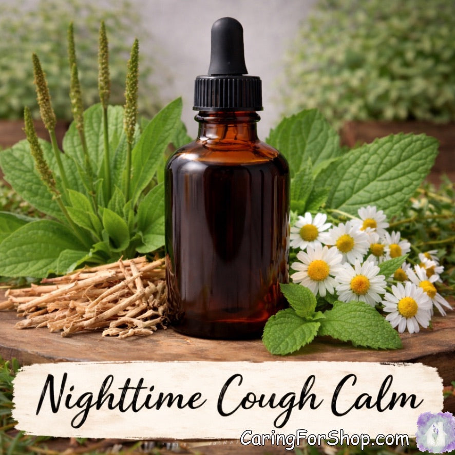 Nighttime Cough Calm Glycerite - Natural Cough Relief & Sleep Support for Kids and Adults