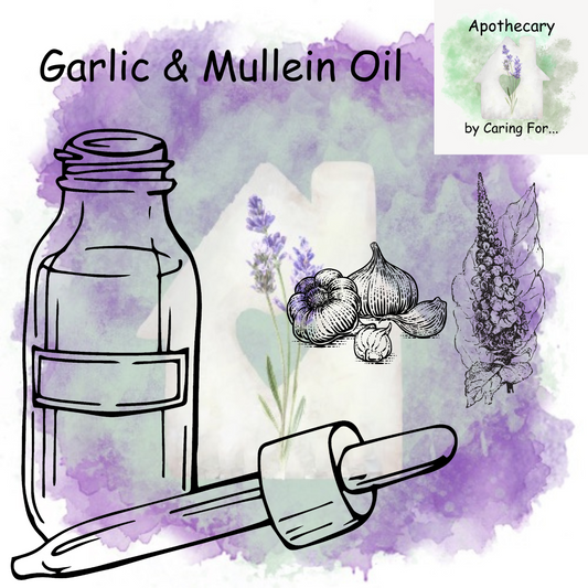 Garlic & Mullein Oil | 2oz | Earache Oil | Pain Relief Oil | Apothecary by Caring For...