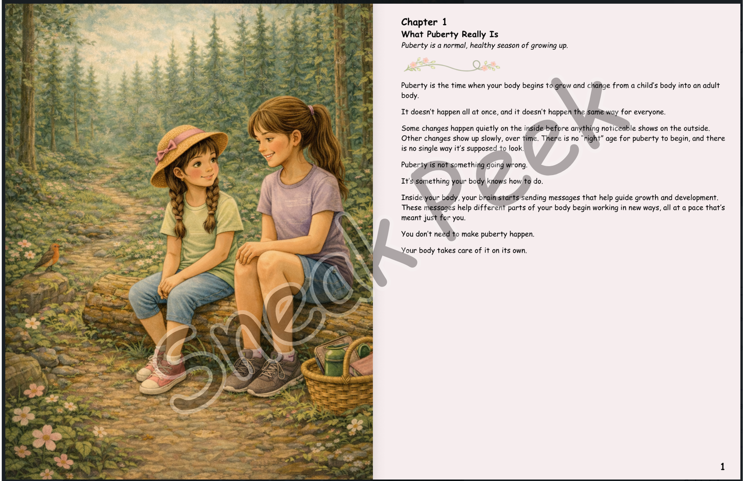 📗 Growing Into Your Cycle – Gentle Puberty Guide for Girls Ages 8–13 | (PRE ORDER)