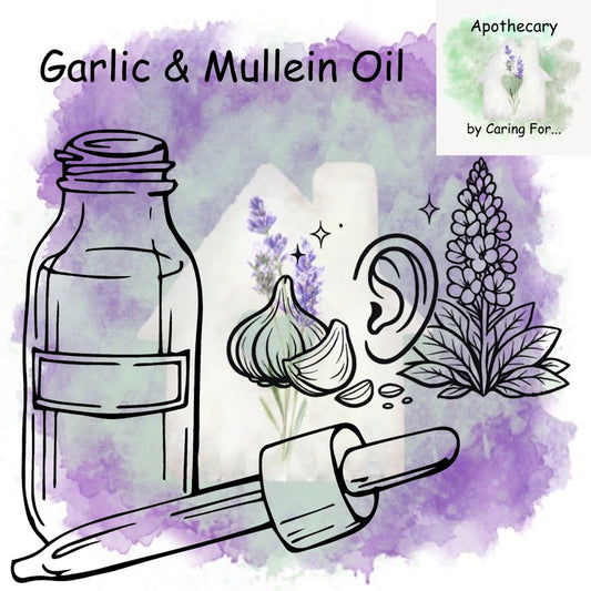 Garlic & Mullein Ear Oil | 2oz | Earache Oil | Pain Relief Oil