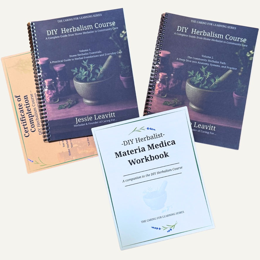 PRE ORDER OPEN | The Caring For Home Herbalist Course (Printed & Self-Paced Curriculum)