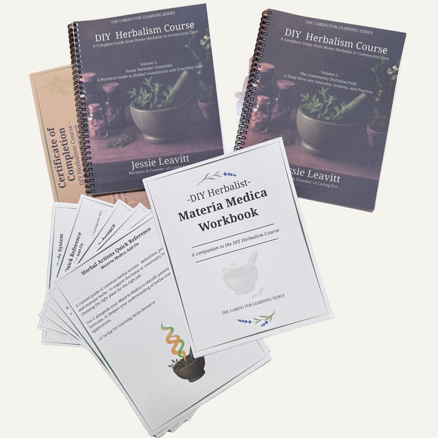 PRE ORDER OPEN | The Caring For Home Herbalist Course (Printed & Self-Paced Curriculum)
