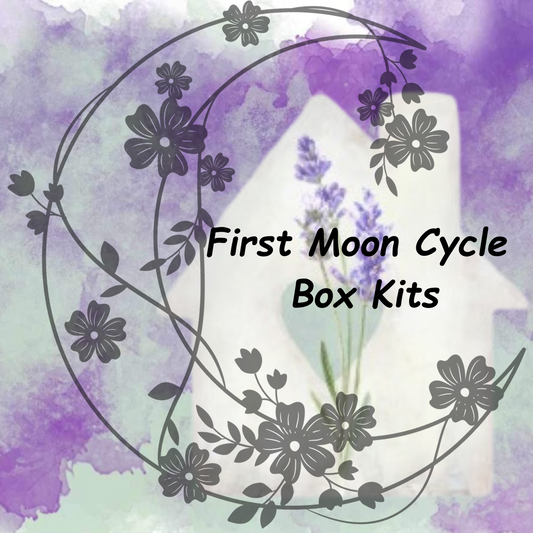 First Moon Cycle Box | First Period Kit Bundle | Gift Box Set | Check Listing for Options | Cloth Pads | B & K