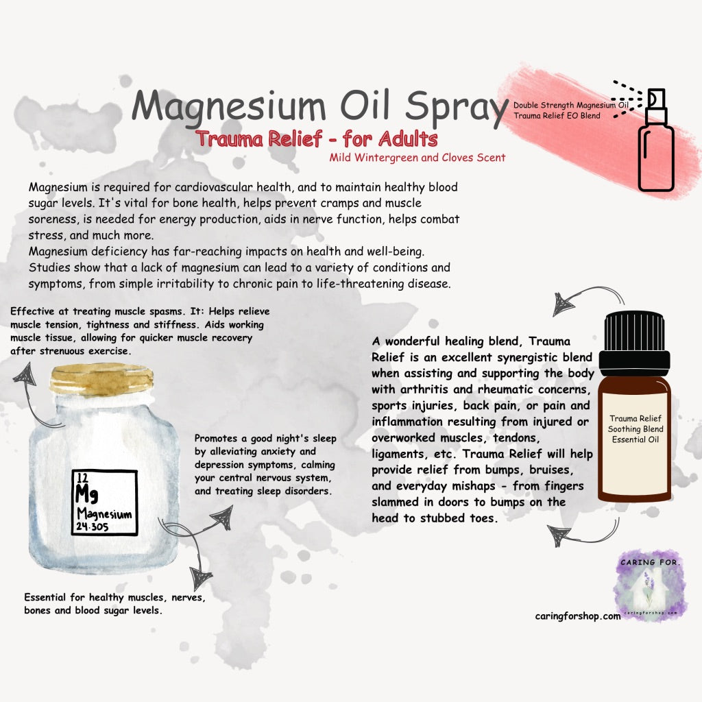 Magnesium Oil Spray |4oz | Magnesium Oil | Magnesium Spray | Apothecary by Caring For...