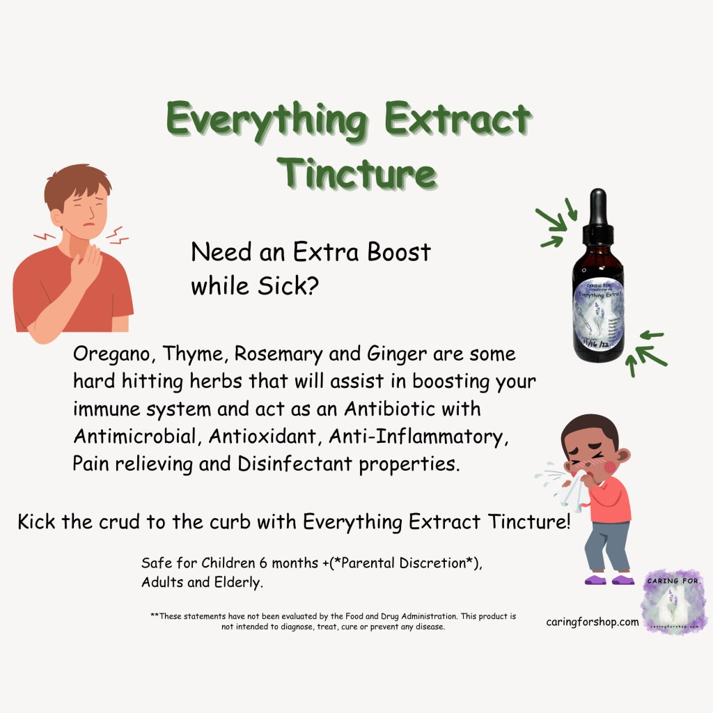 Everything Extract | 2oz | Immune Support | Antibiotic Properties | Apothecary by Caring For...