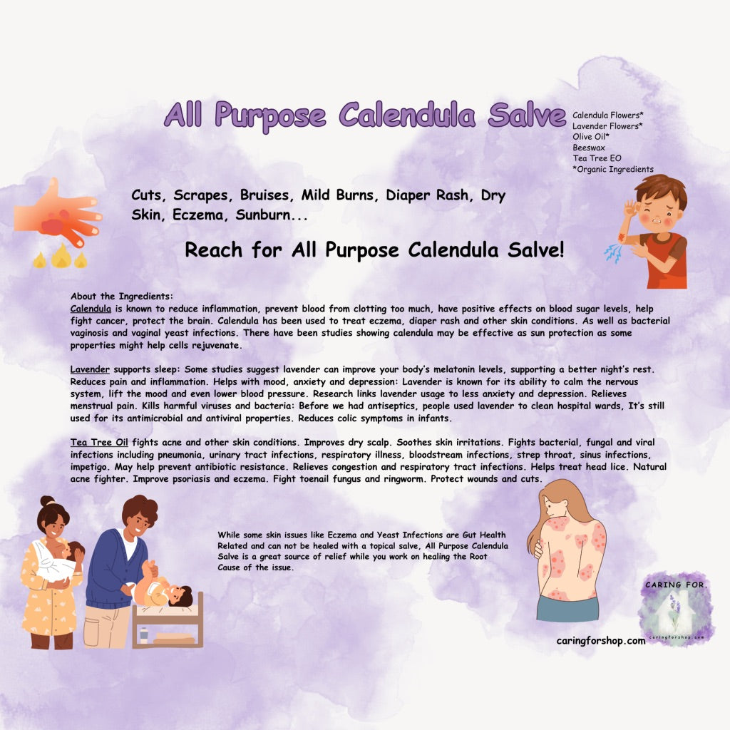 All Purpose Calendula Salve | Salve | B1G1-25%off | Apothecary by Caring For... | M/B/T