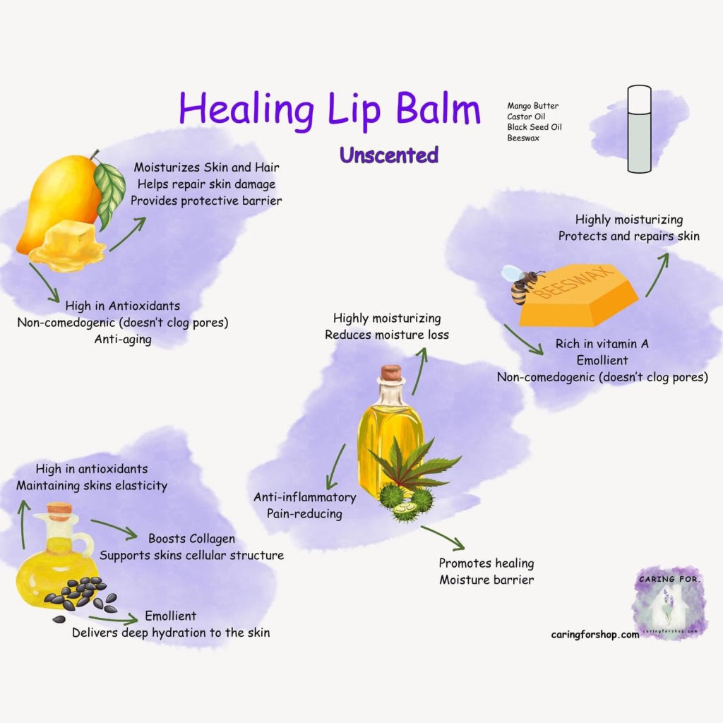 Lip Balm | Healing Lip Balm | Chapstick | Check Listing for Options | Apothecary | M/B/T