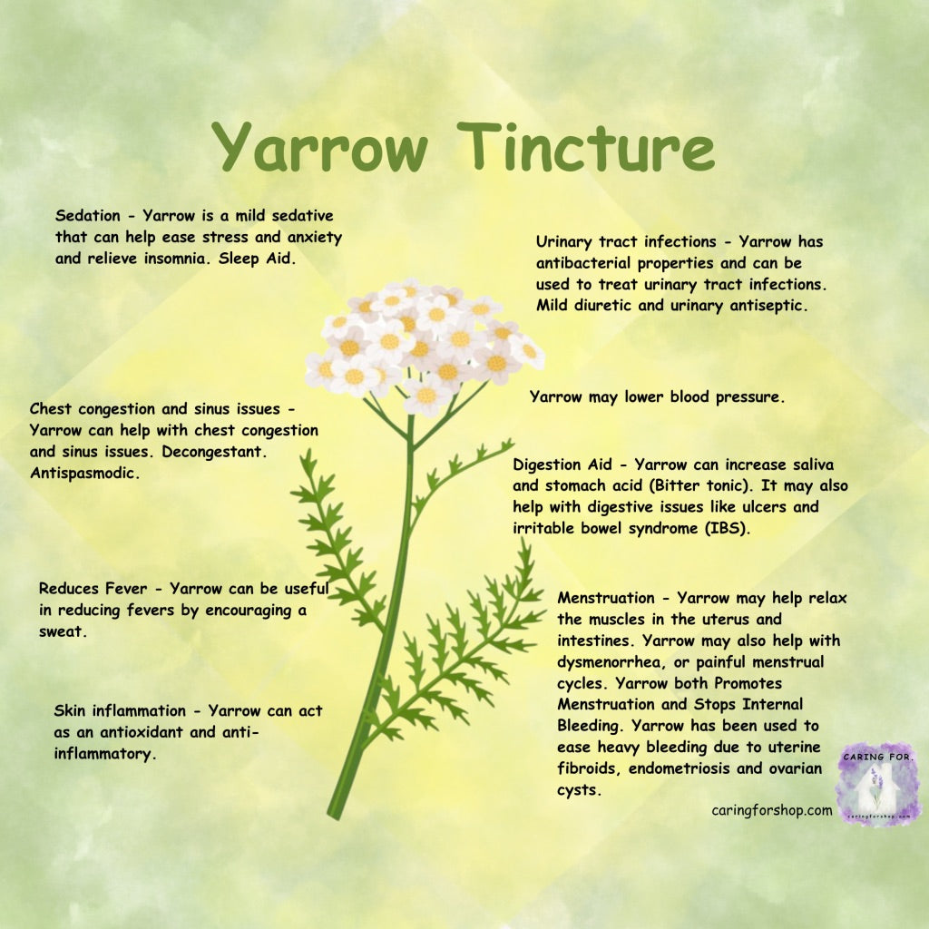 Yarrow Tincture | 2oz | Apothecary by Caring For... | M/B/T