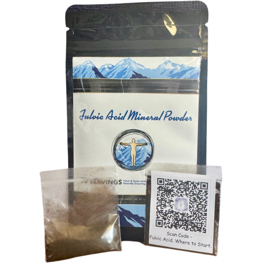Fulvic Acid Mineral Powder | SAMPLE | 5 Serving Sample | Heart & Body Naturals | Retail