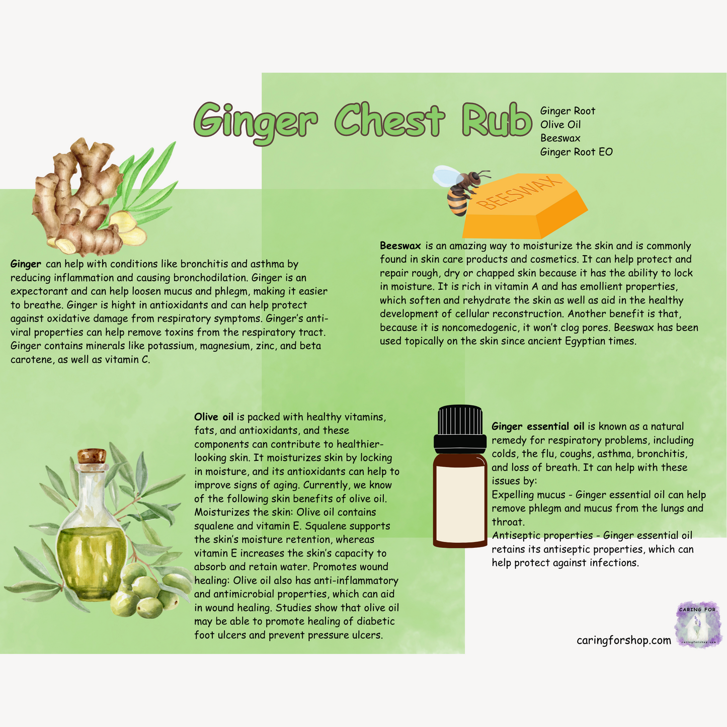 Ginger Chest Rub | Salve | Apothecary by Caring For...