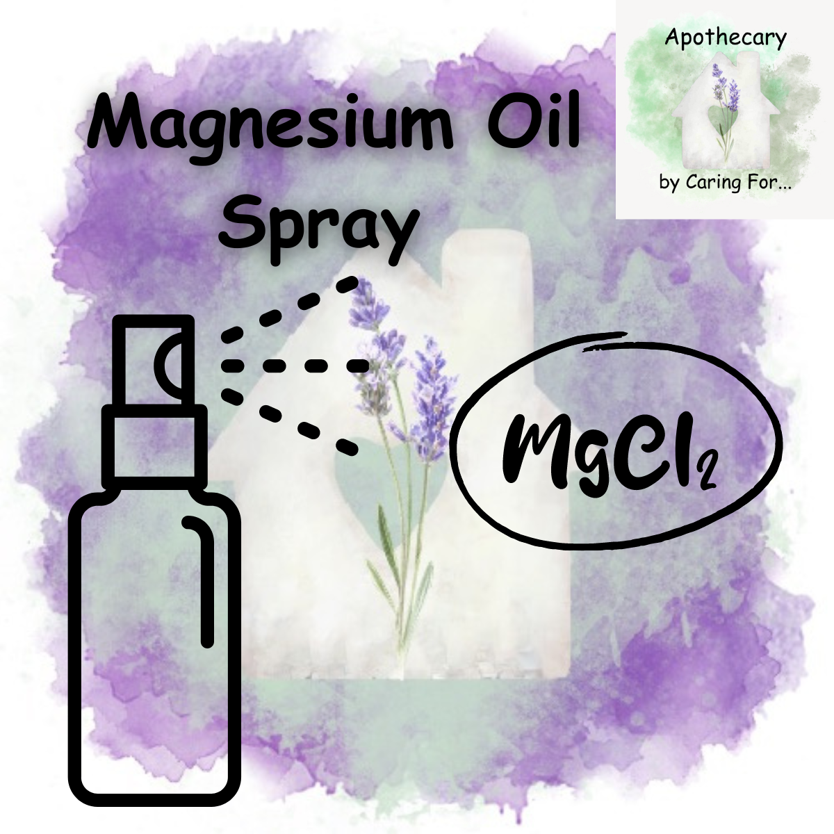 Magnesium Oil Spray |4oz | Magnesium Oil | Magnesium Spray | Apothecary by Caring For...